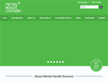 Tablet Screenshot of mentalhealthconcern.org